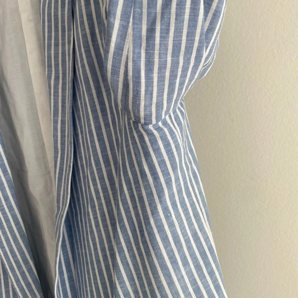 ESQUALO 100% Cotton Striped Nautical coastal Blazer Size M-L (See decription) - Picture 5 of 12